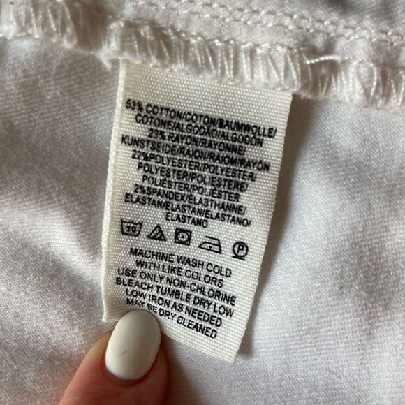 Free People Little Daisies White Button-Front Mini Skirt Size 0 - Picture 6 of 11